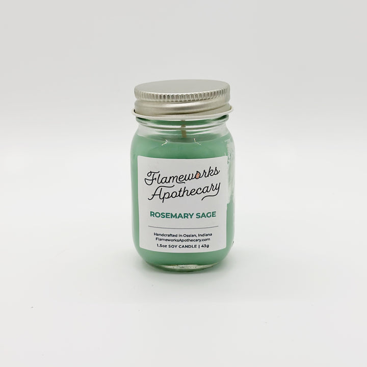 Rosemary Sage 1.5 oz Mini Mason Jar Candle