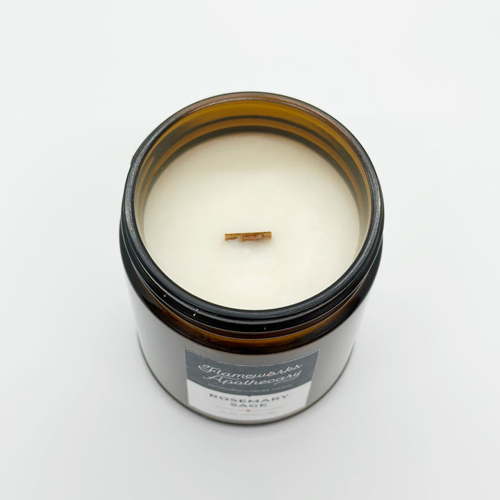 Rosemary Sage 7 oz Amber Jar Candle
