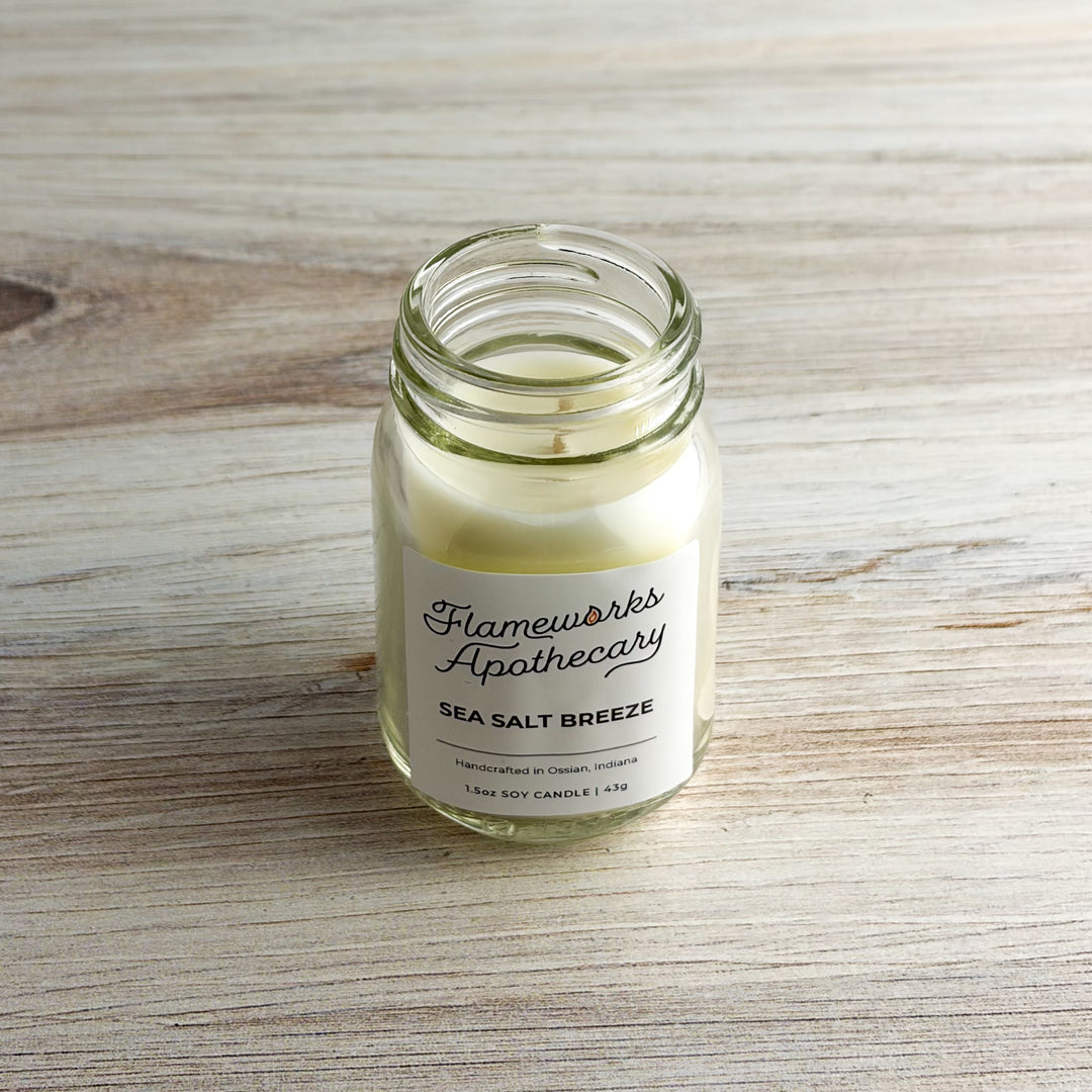 Sea Salt Breeze 1.5 oz Mini Mason Jar Candle
