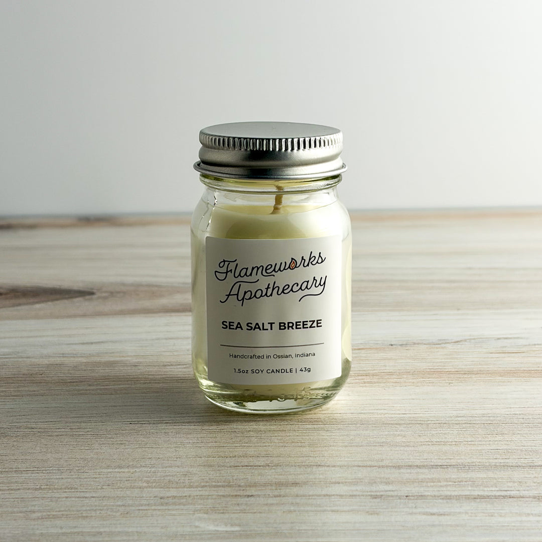Sea Salt Breeze 1.5 oz Mini Mason Jar Candle
