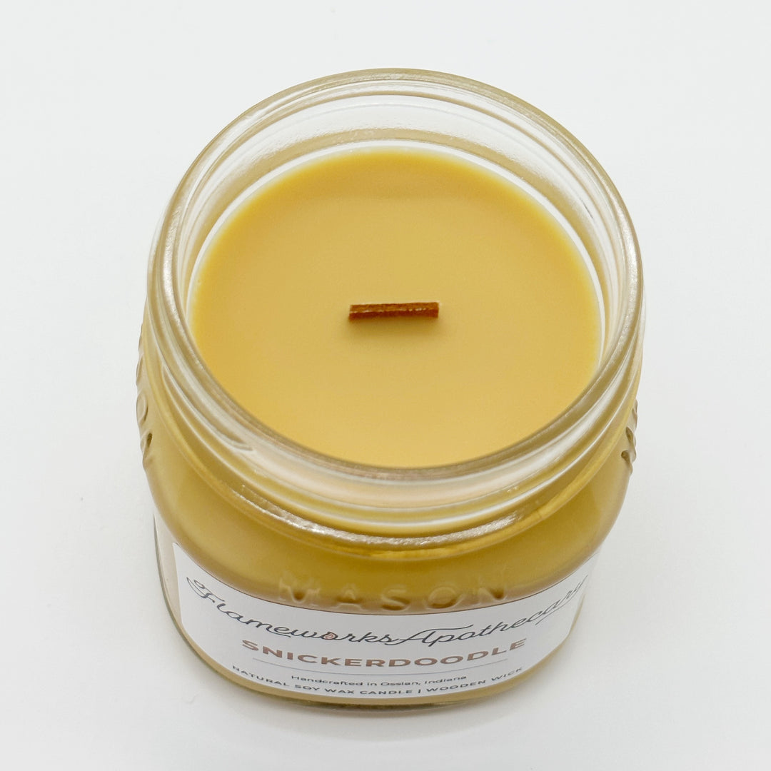 Snickerdoodle 8 oz Mason Jar Candle