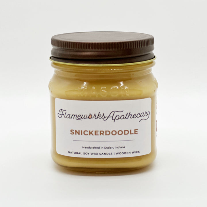 Snickerdoodle 8 oz Mason Jar Candle