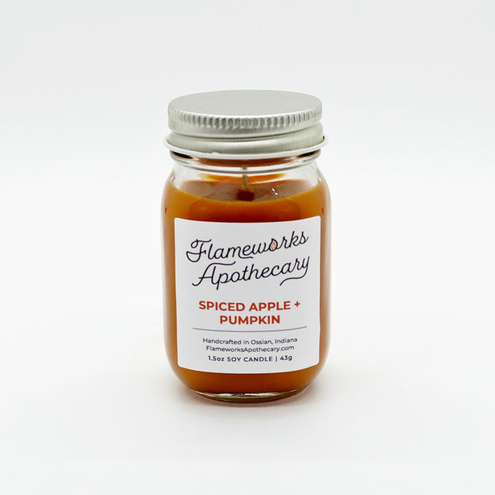 Spiced Apple + Pumpkin 1.5 oz Mini Mason Jar Candle