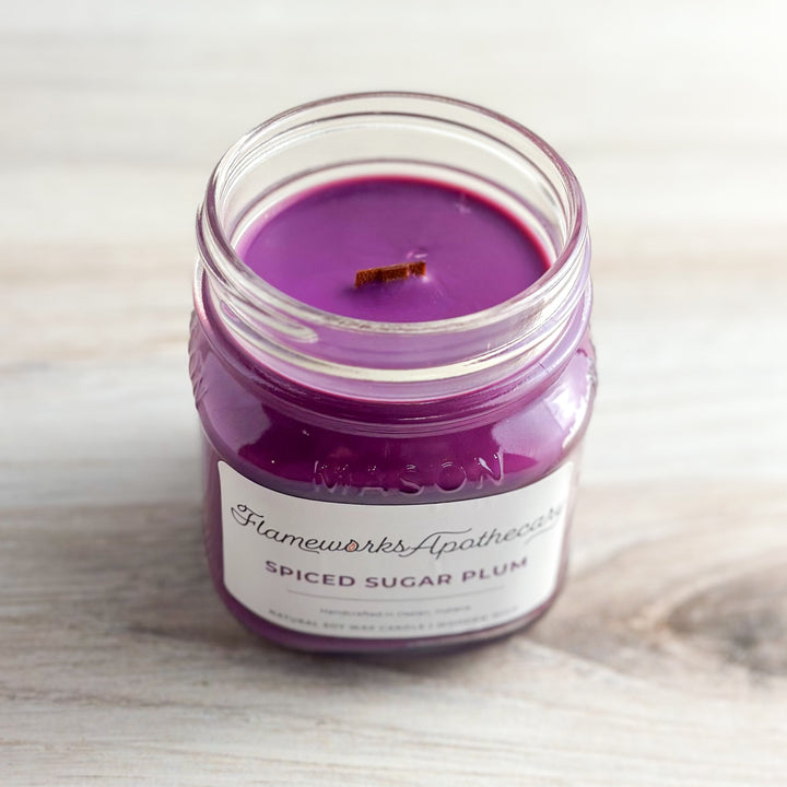 Spiced Sugar Plum 8 oz Mason Jar Candle