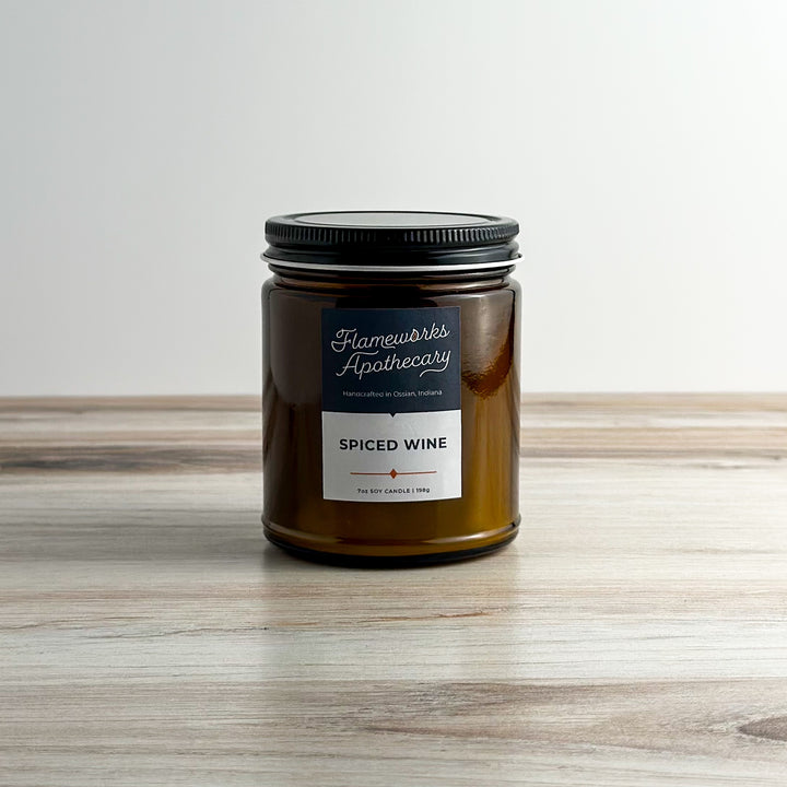 Spiced Wine 7 oz Amber Jar Candle
