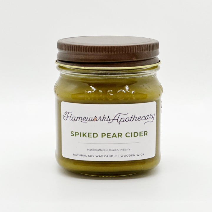 Spiked Pear Cider 8 oz Mason Jar Candle