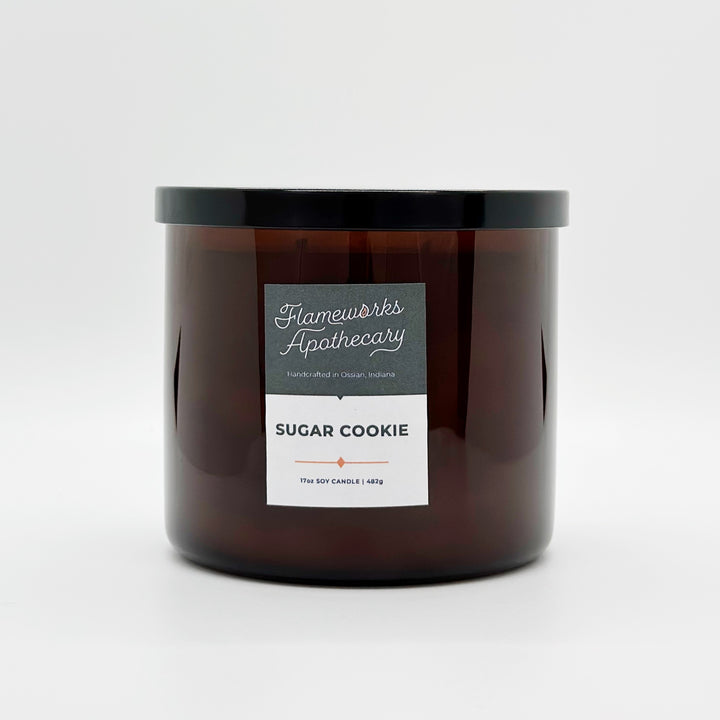 Sugar Cookie 17 oz Double Wick Amber Jar Candle