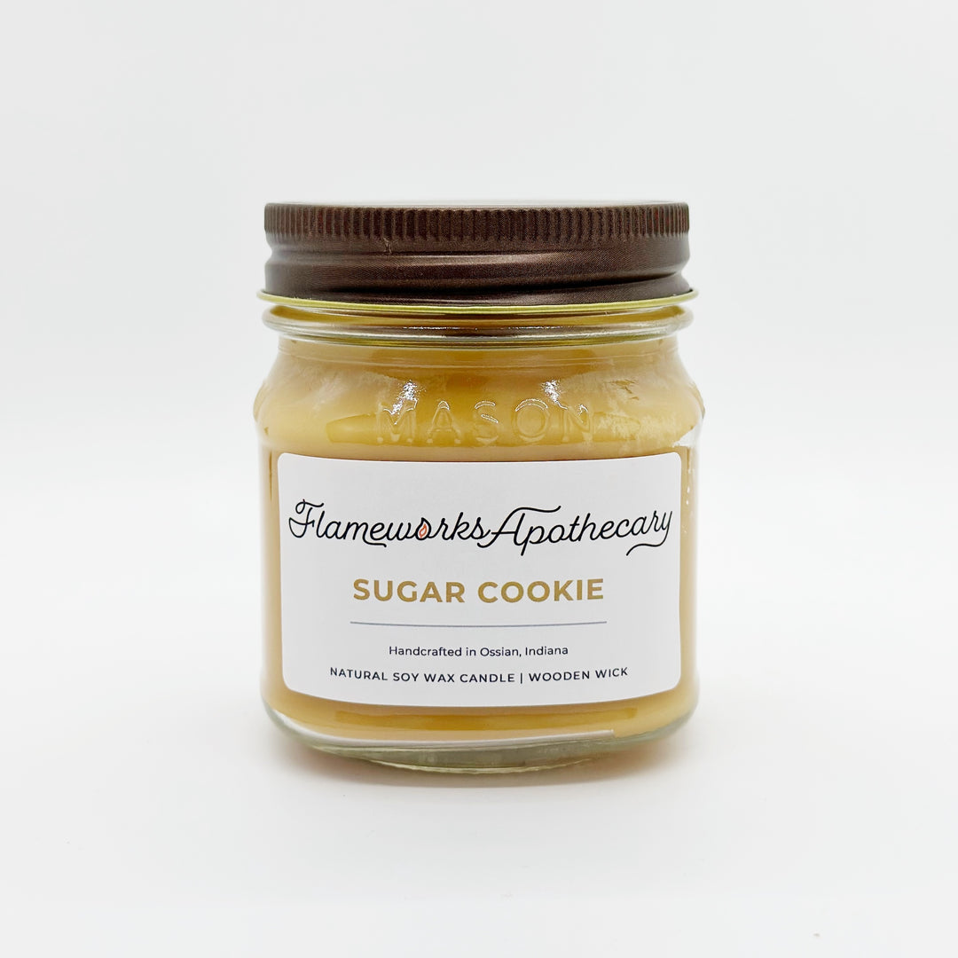 Sugar Cookie 8 oz Mason Jar Candle