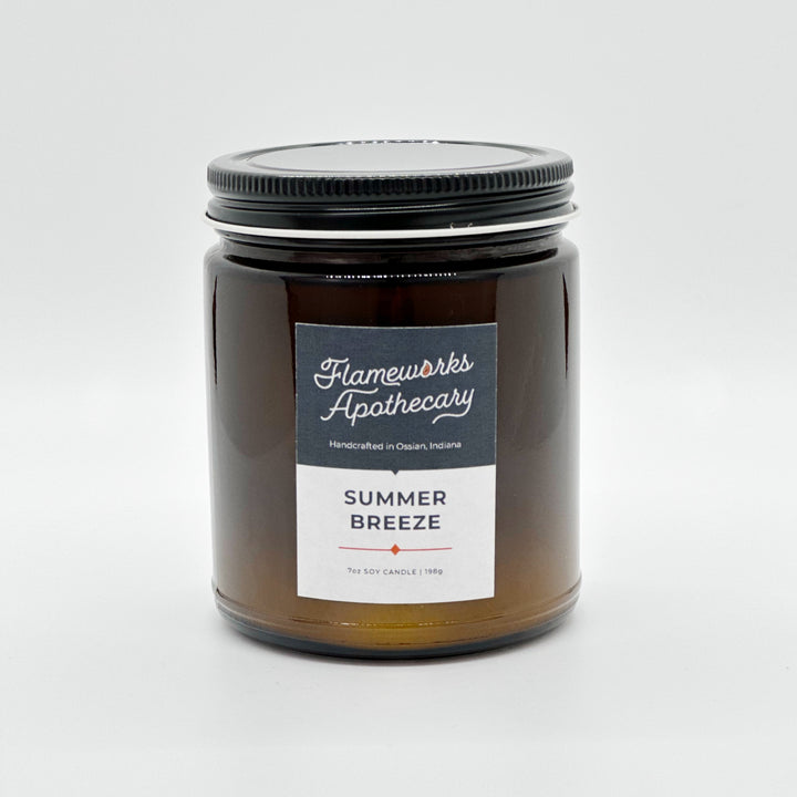 Summer Breeze 7 oz Amber Jar Candle