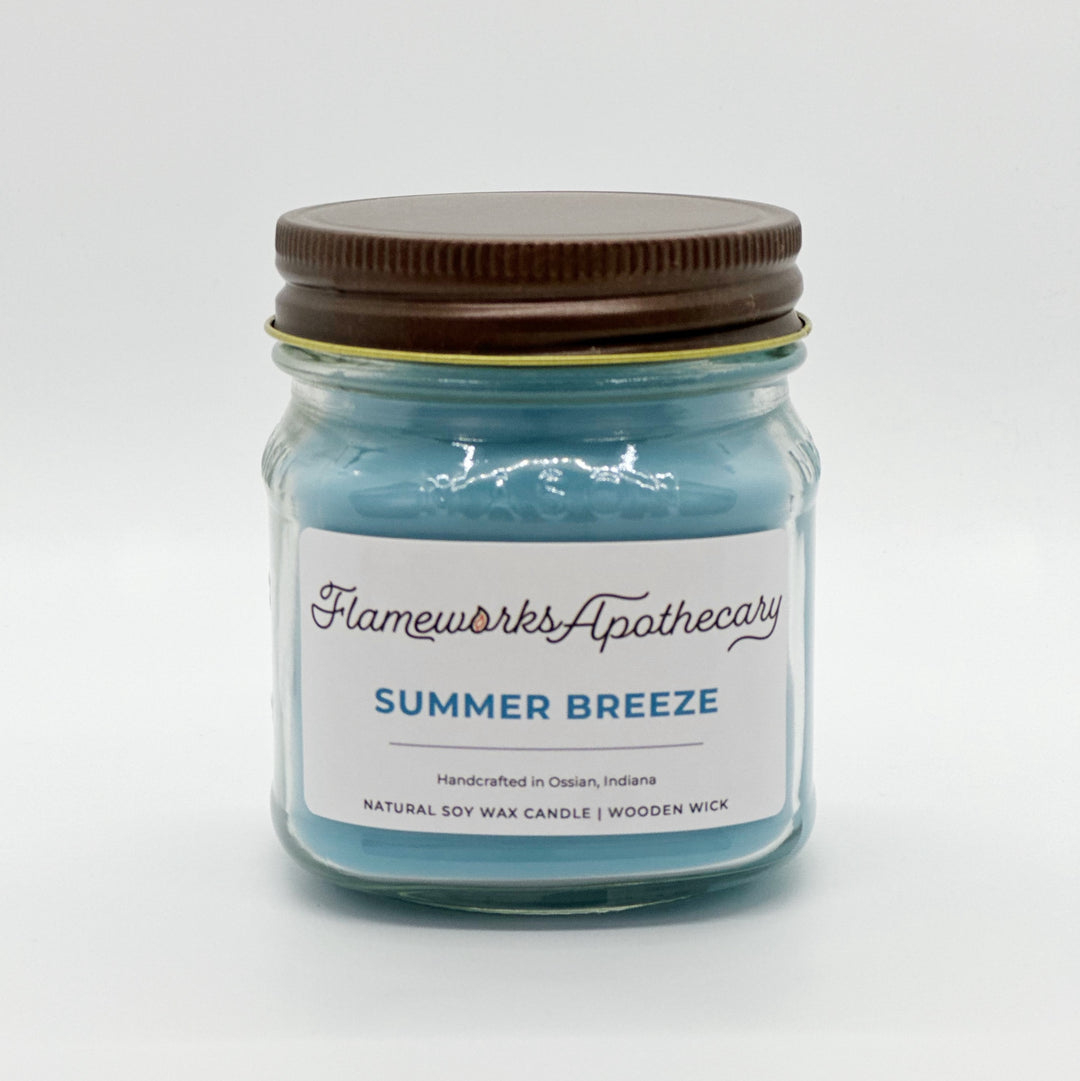 Summer Breeze 8 oz Mason Jar Candle
