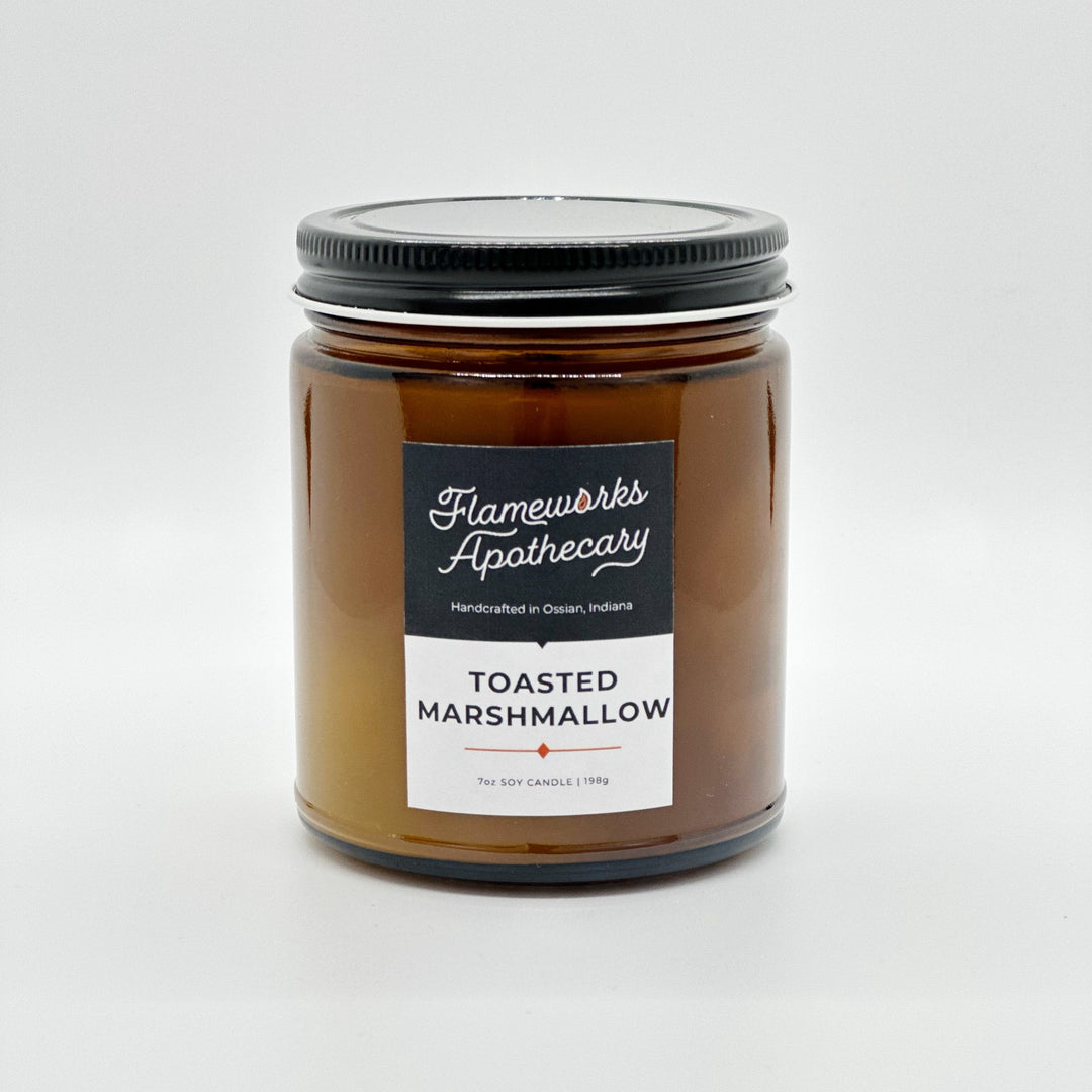 Toasted Marshmallow 7 oz Amber Jar Candle