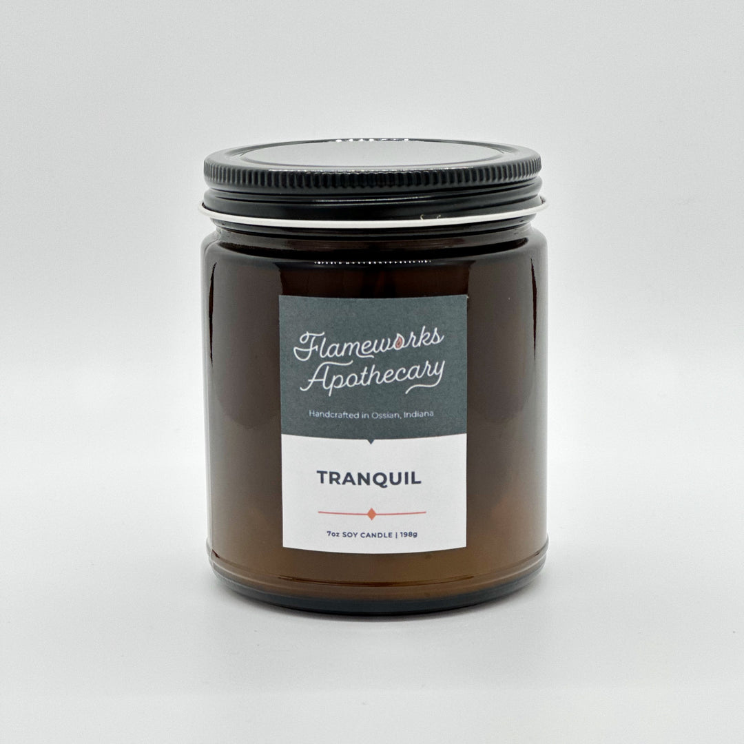 Tranquil 7 oz Amber Jar Candle