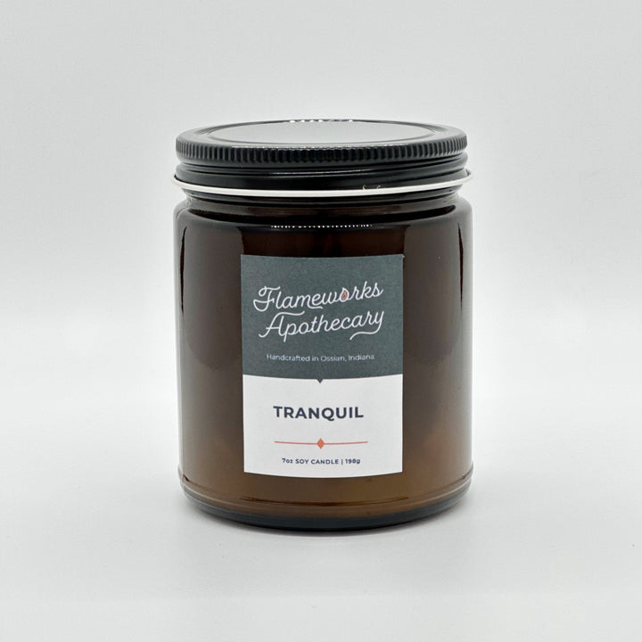 Tranquil 7 oz Amber Jar Candle