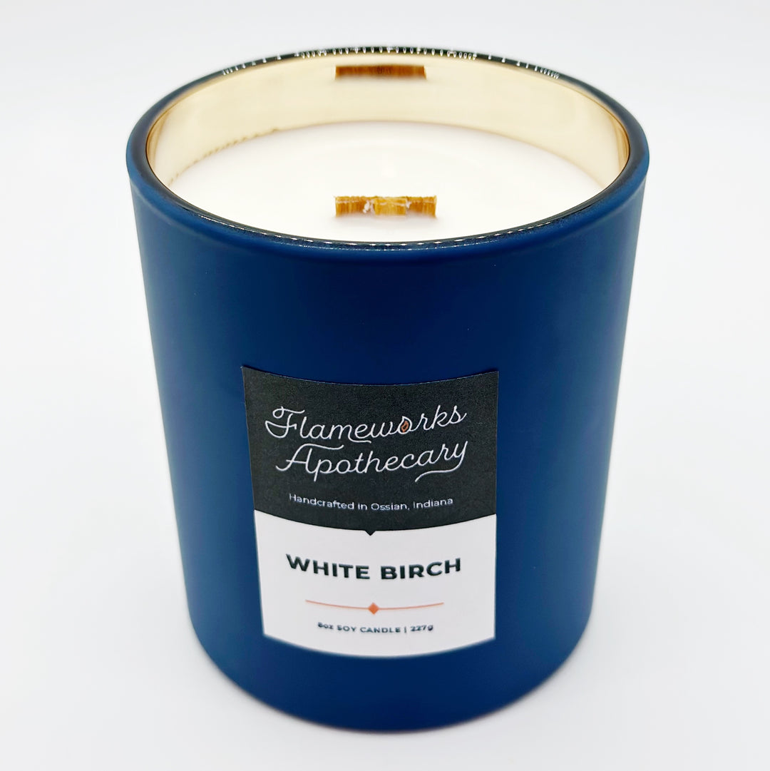 White Birch 8 oz Cornflower Matte Tumbler Jar Candle