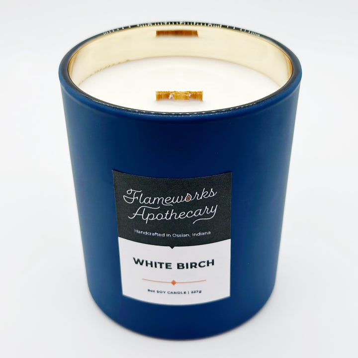 White Birch 8 oz Cornflower Matte Tumbler Jar Candle