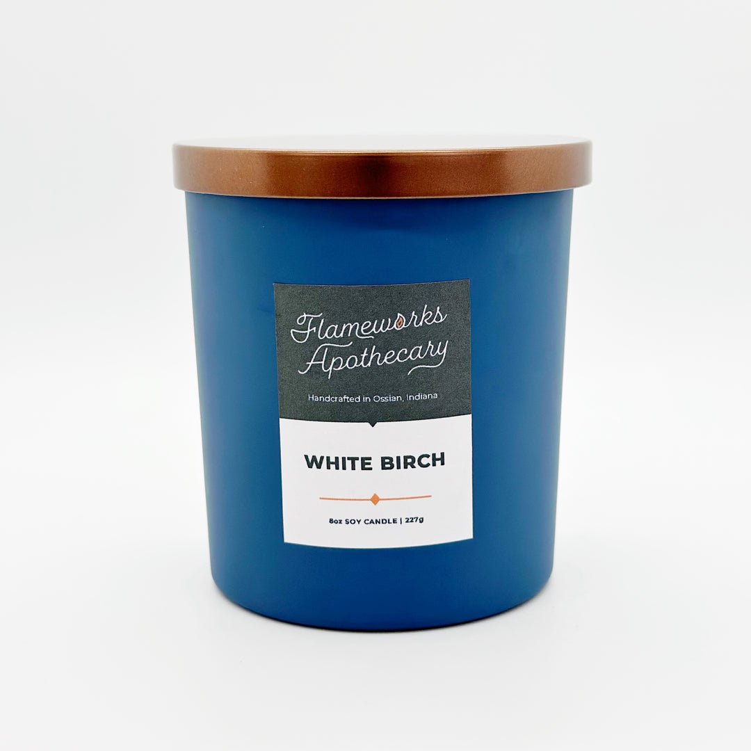 White Birch 8 oz Cornflower Matte Tumbler Jar Candle