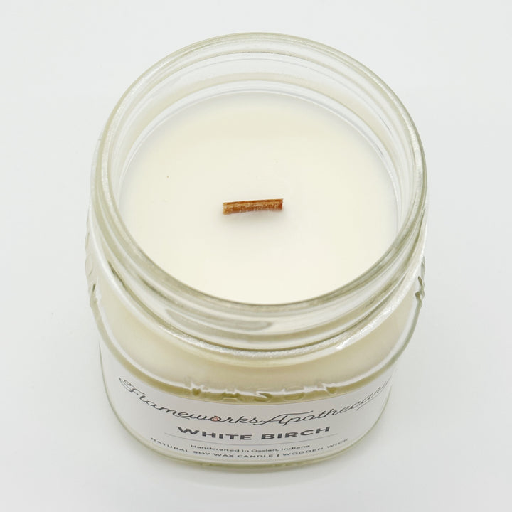 White Birch 8 oz Mason Jar Candle