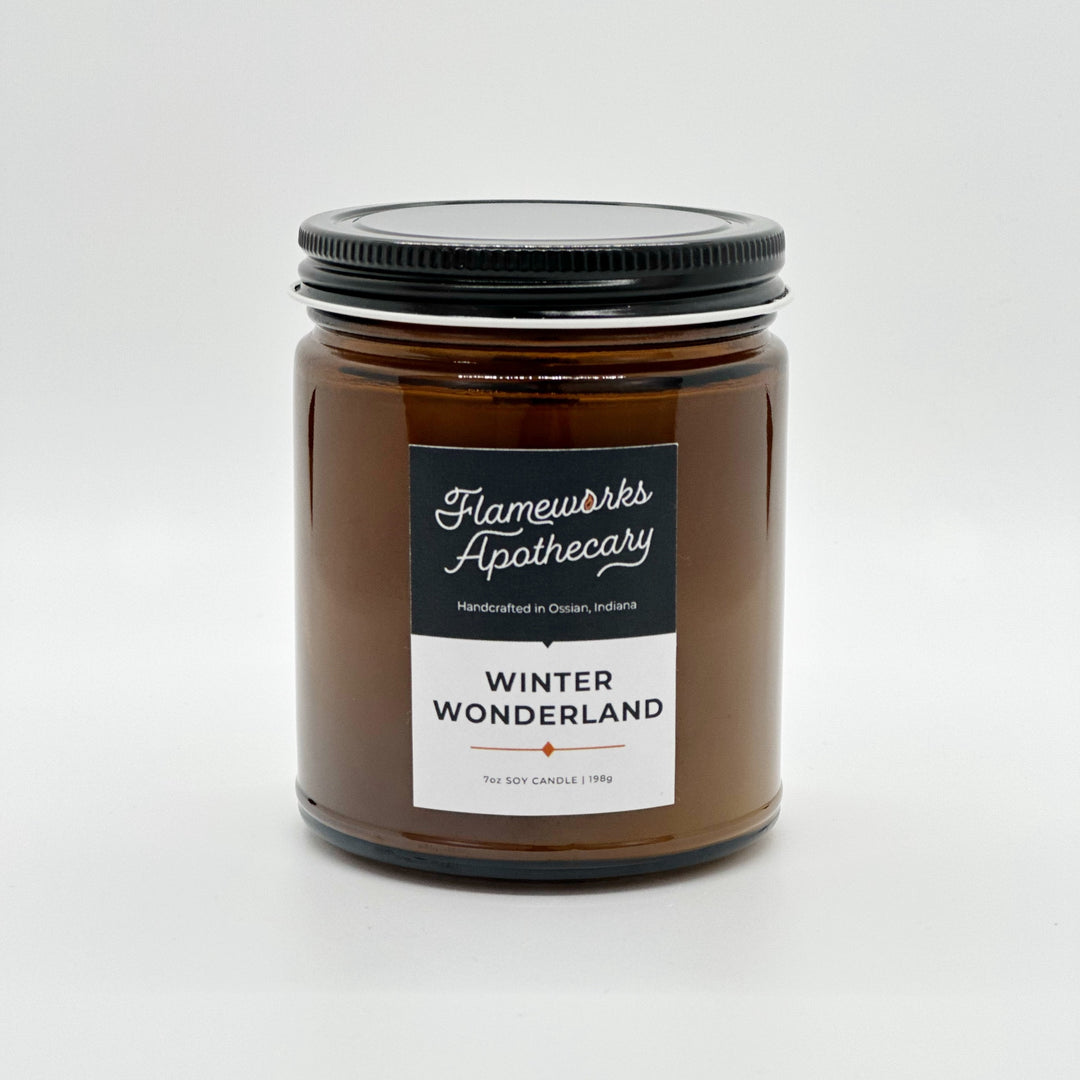 Winter Wonderland 7 oz Amber Jar Candle