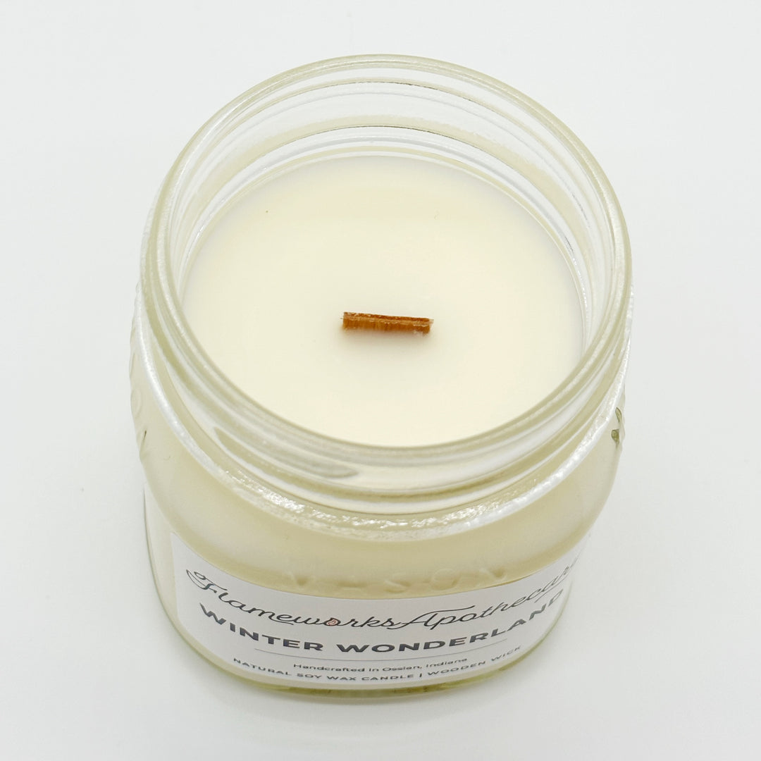 Winter Wonderland 8 oz Mason Jar Candle