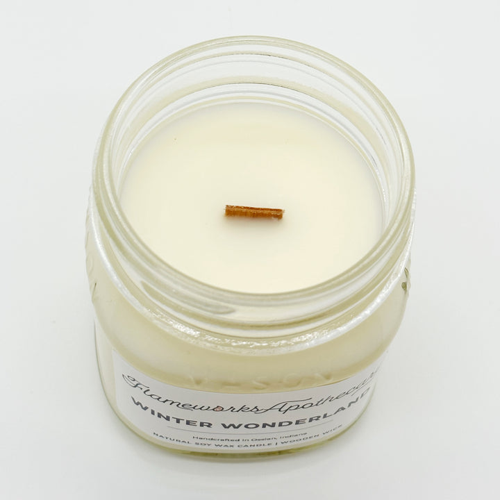 Winter Wonderland 8 oz Mason Jar Candle