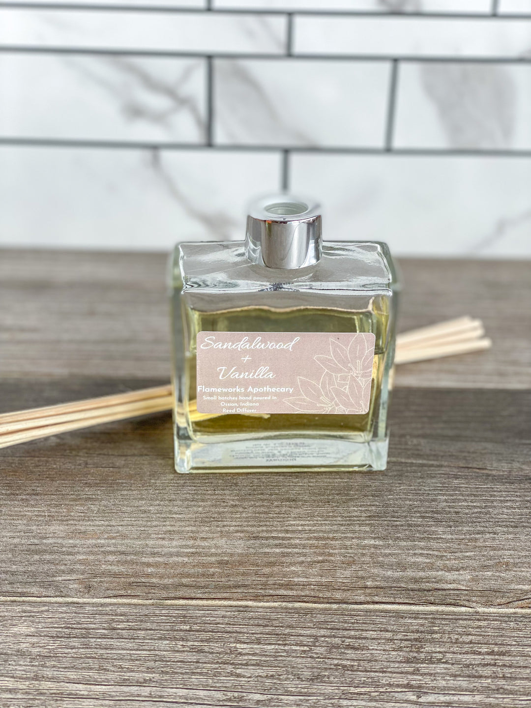 Sandalwood + Vanilla 4 oz Reed Diffuser