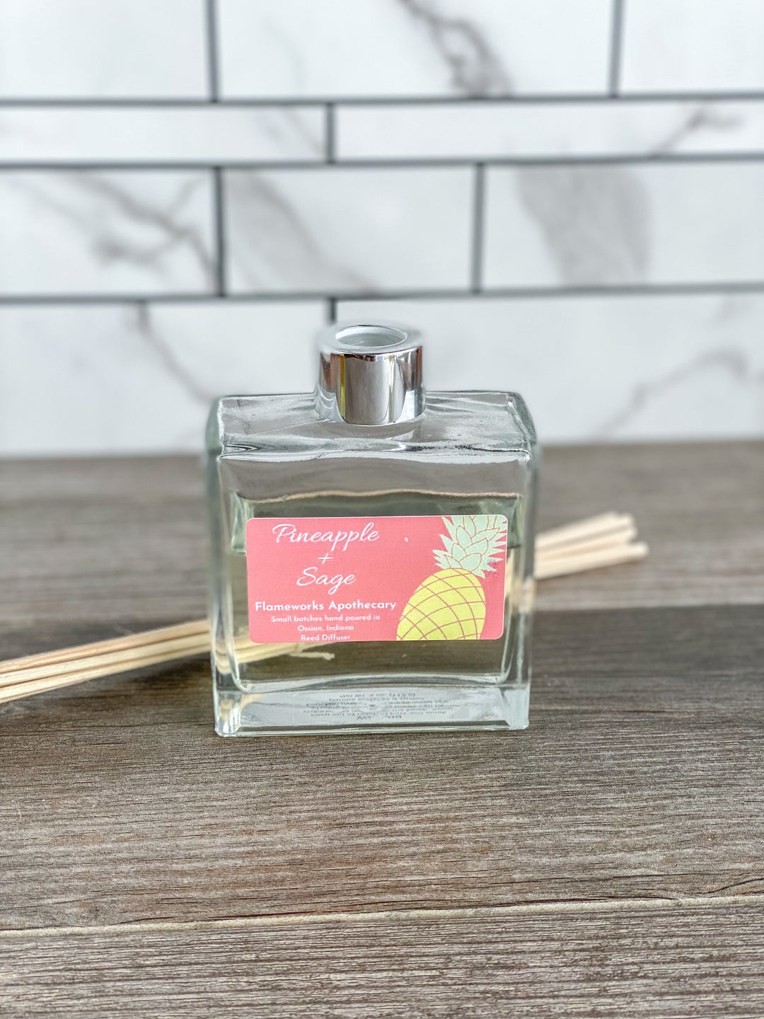 Pineapple + Sage 4 oz Reed Diffuser
