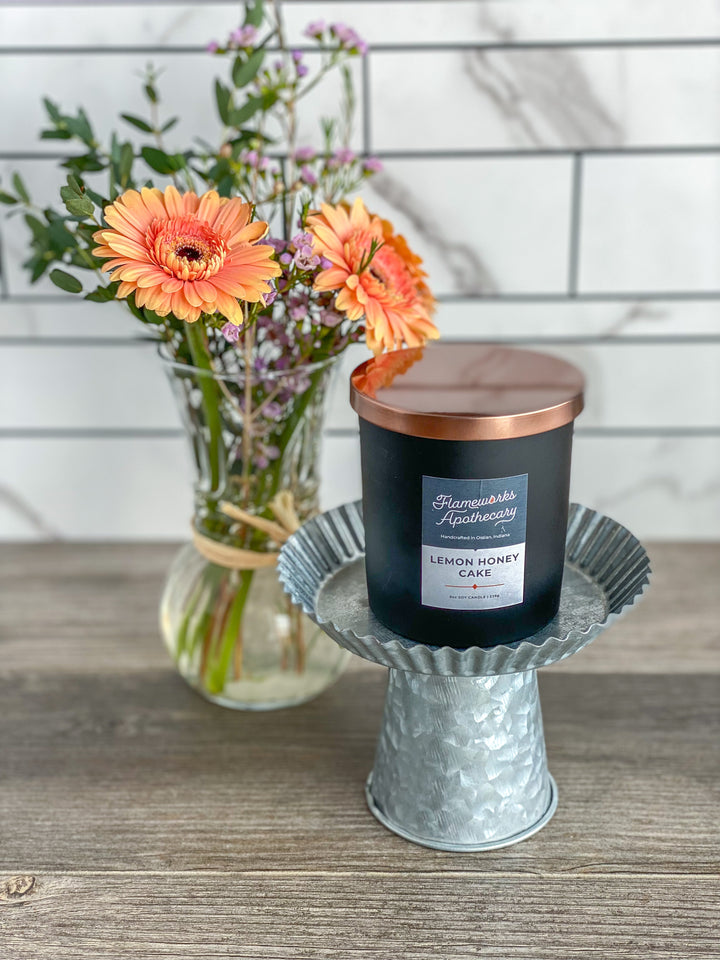 8 oz Black Matte Tumbler Jar Candle - You Select Scent
