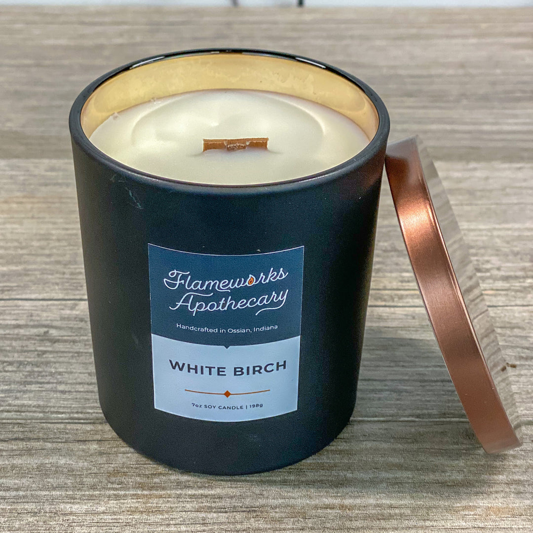 8 oz Black Matte Tumbler Jar Candle - You Select Scent