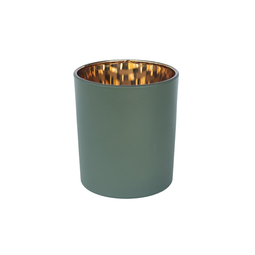 8 oz Green Matte Tumbler Jar Candle - You Select Scent