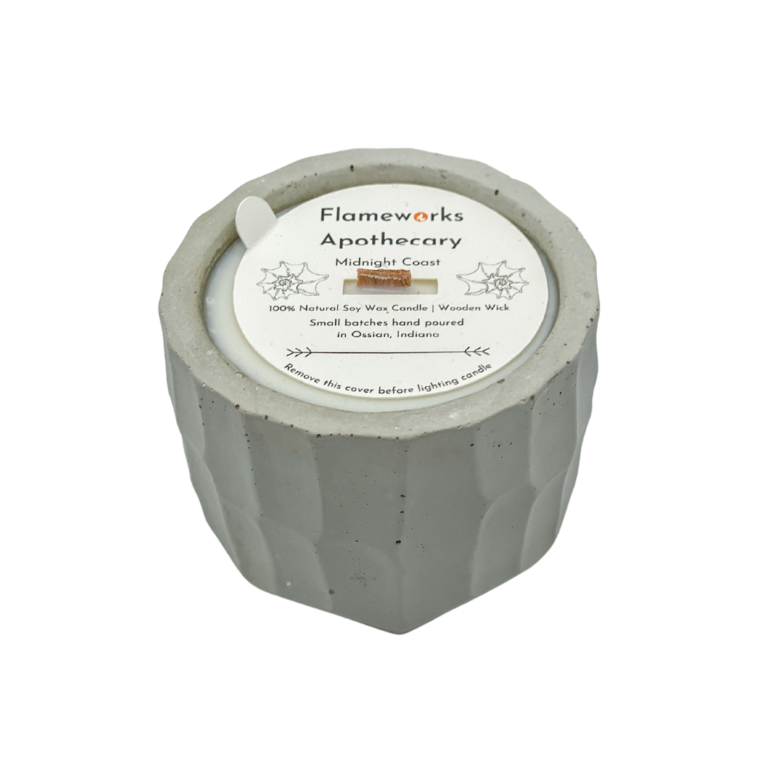 Midnight Coast 4 oz Concrete Candle