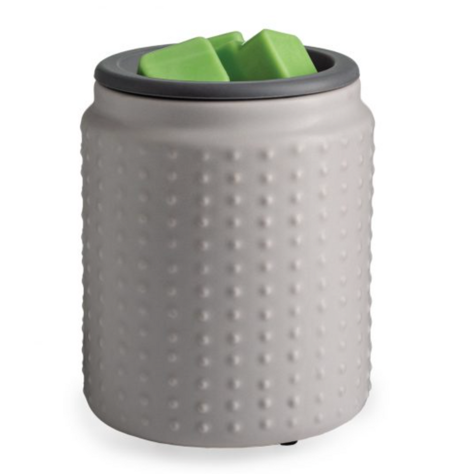 Gray Hobnail Flip Dish Wax Warmer