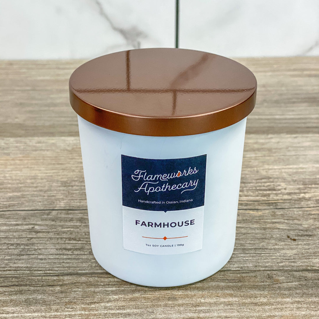 8 oz White Matte Tumbler Jar Candle - You Select Scent