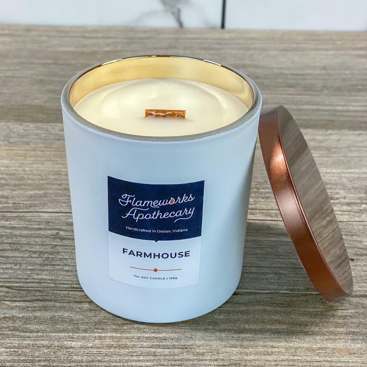 8 oz White Matte Tumbler Jar Candle - You Select Scent