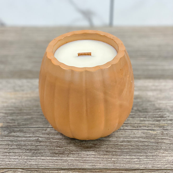 Pumpkin Souffle 8 oz Orange Pumpkin Concrete Candle