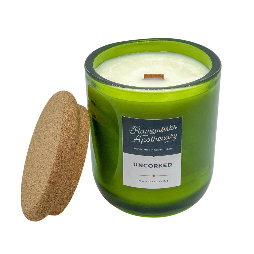 Uncorked 10 oz Green Sonoma Tumbler Jar Candle